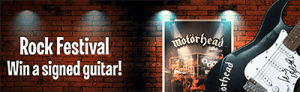 Win $100k and a rockstar's guitar during Leo Vegas's Motorhead promotion  Motorhead promotion at Leo Vegas Casino