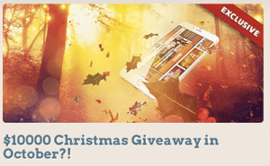 Leo Vegas online casino $10k giveaway Christmas in October