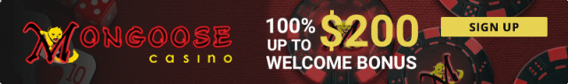 Mongoose Casino sign up promo code bonus