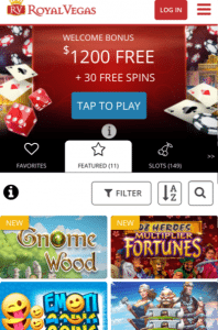 Royal Vegas Casino app