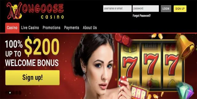 Mongoose online casino bonus