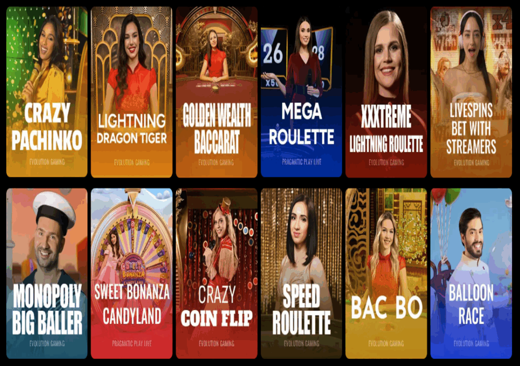BETMODE Live Casino Selections