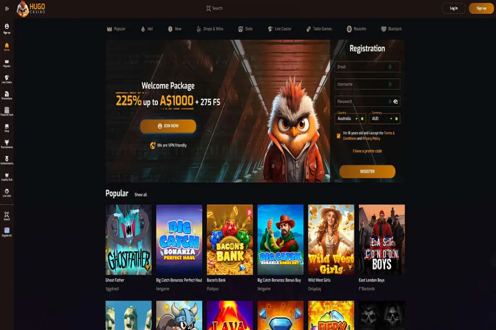 Hugo Casino Overview