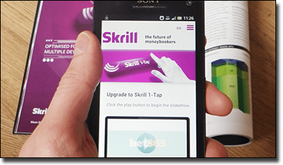 Skrill 1-Tap mobile casino deposits