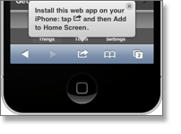 iPhone Web app