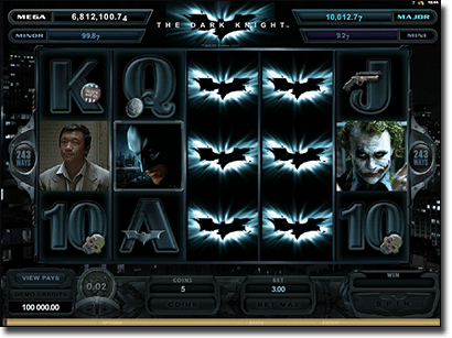 The Dark Knight progressive jackpot pokies