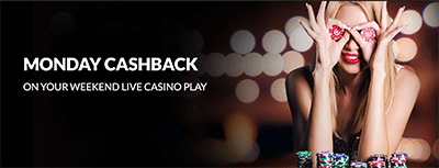 Guts Casino live dealer cashback