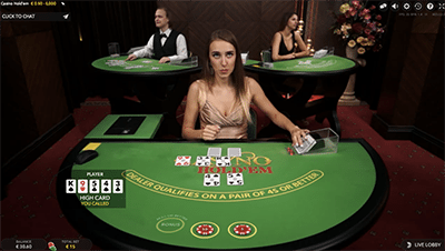 Live Dealer Casino Hold'em by Evolution Gaming