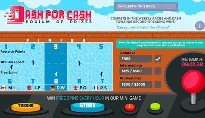 Dash for Cash - Royal Vegas Casino 2016 Olympics promotion