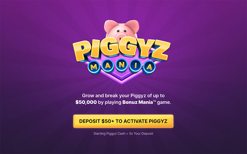 Piggyz Mania promotion at Bitstarz Casino