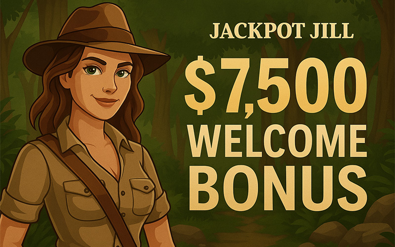 Jackpot Jill Welcome Bonus: Get up to $7,500 + 100 Free Spins for CA, NZ & AU players