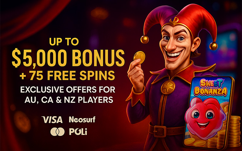 Top Joka Casino bonuses for Aussie, Kiwi & Canadian players
