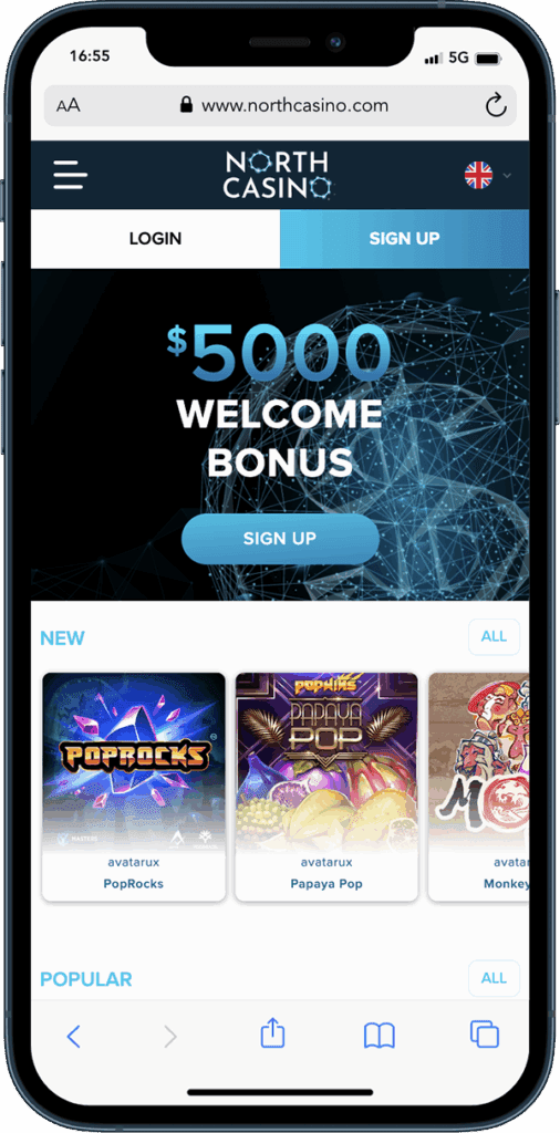 North Casino mobile review