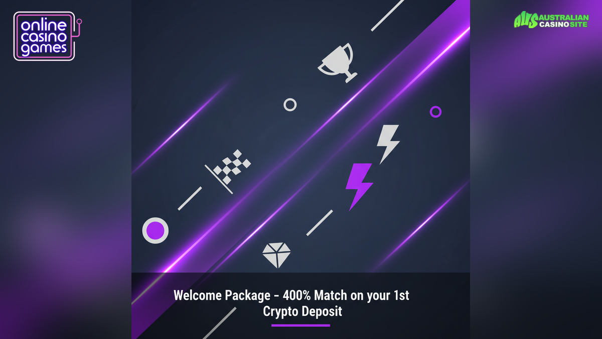 Welcome Package – 400% Match on your 1st Crypto Deposit