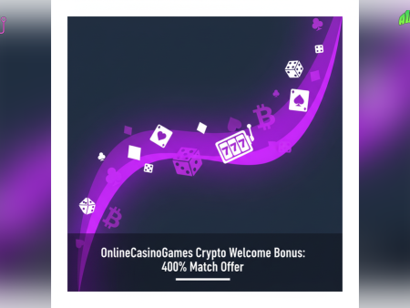 OnlineCasinoGames Crypto Welcome Bonus: 400% Match Offer