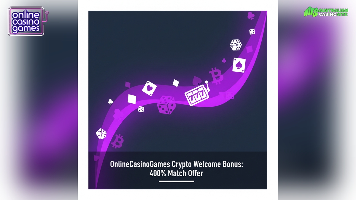 OnlineCasinoGames Crypto Welcome Bonus: 400% Match Offer